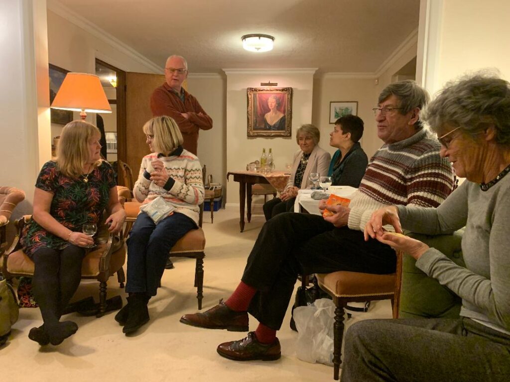 Chatting about wine